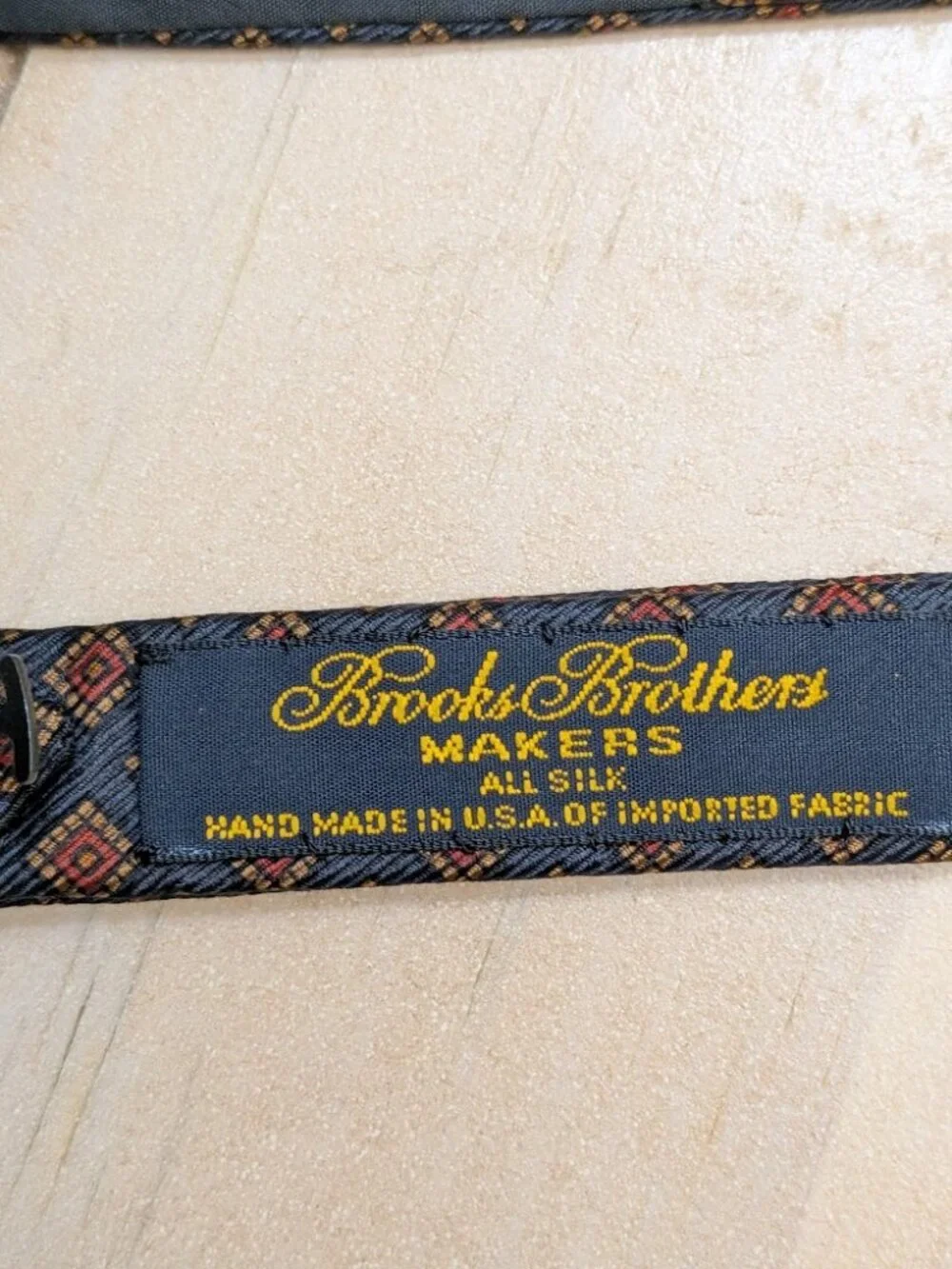 Burberry London Silk Plaid Tie & Brooks Brothers Silk Bow Tie Lot of 2
